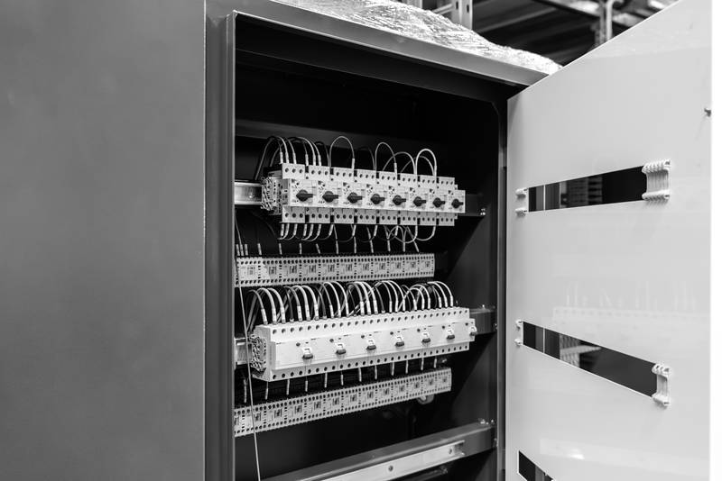 Control cabinet under construction