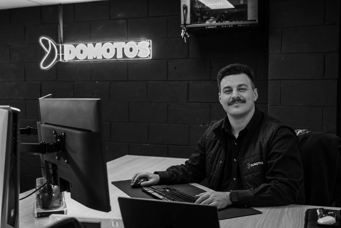 Dylan at the Domotos Bayswater office